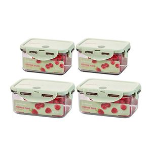 락앤락 비스프리 퓨어 직사각 600ML, 2개 + 직사각, 470ML, 2개