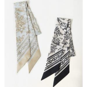 [헤지스](대구신세계)[25SS][뜨왈드주이] Toile de Jouy 쁘띠 실크 스카프 세트 (네이비+블루) HISC5E31...