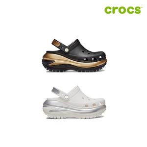 [크록스 정품] 메가 크러쉬 메탈릭 클로그 공용샌들 210368 2종 택1