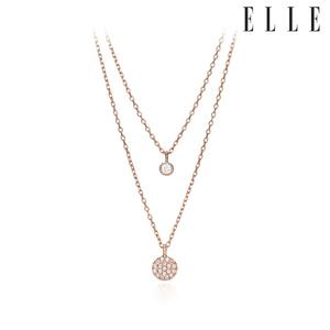 [엘르주얼리] 코인 레이어드 목걸이 ELBRNN001