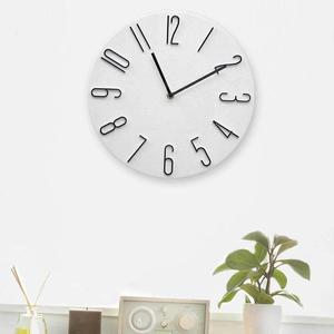 [BZJL2IES_4B]화이트 무소음벽시계 건전지벽시계