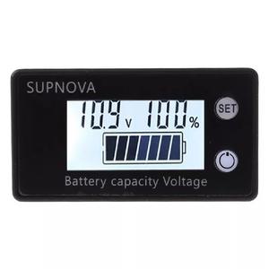 호환 미니 배터리 용량 표시기 DC 10V-100V 납산 리튬 LiFePO4 자동차 바이크 오토바이 전압계 전압 게이지