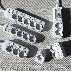 미드유 국산 안전 접지 멀티탭  개별 절전 과부하차단 멀티 콘센트 2구 3구 4구 5구 6구