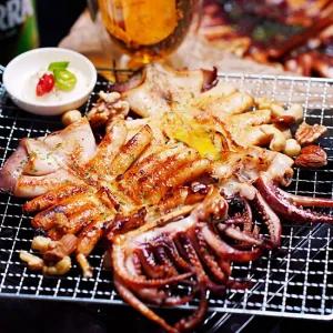 쫄깃쫄깃 통통한 반건조오징어 대 10미 (1.3kg내외)