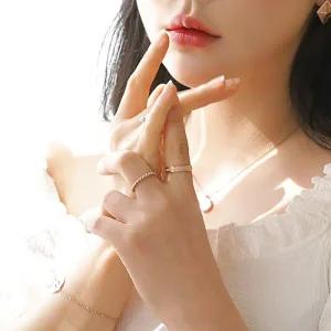 [헤스티아][핑크선물포장+쇼핑백] Kenna Surgical Steel Ring  서지컬(써지컬) 반지