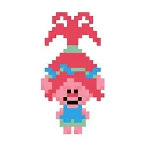 [셀러허브 패션][JHQSCO5Z_52AG]스티커형 보석십자수 드림웍스 트롤 10X10