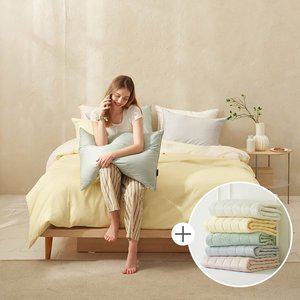 [소프라움 앤][SSG단독] 사르르 면모달 이불베개커버+패드 풀세트 싱글