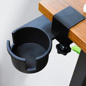 컵홀더 스마트 다용도 컵거치대 트레이 텀블러 수납 테이블 컵받침 180도회전 (블랙)