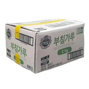[셀러허브 패션][JHQSQVY5_52ED]백설 부침가루 2KG 1박스(6입)