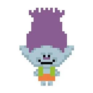 [셀러허브 패션][JHQS8WPJ_52AG]스티커형 보석십자수 드림웍스 트롤 10X10