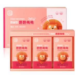 한삼인 튼튼쑥쑥 어린이 홍삼 젤리 아연 비타민D 60포