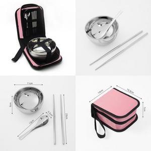 [MEK3ONRS_53D4]차박 휴대용 수저 식기 야외용 스텐 그릇