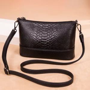 소가죽 악어무늬 여자출근가방 미니크로스백