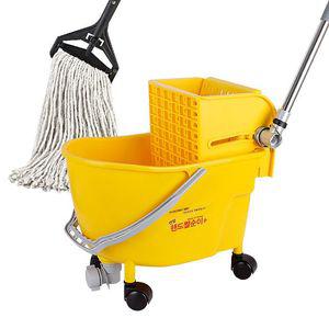 [이지커머스]핸드짤순이 소형/마포걸레 마대 대걸레 걸레통 짜기 밀대짤순이밀대 청소도구 마포탈수기 걸레