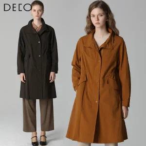 [데코][데코(DECO)] 지퍼 포인트 트렌치코트 (택가격 799000원)