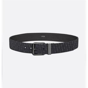 디올 블랙 Dior Oblique 마이크로 자카드 4333RUDOR_H03E / 남성 캐쥬얼벨트