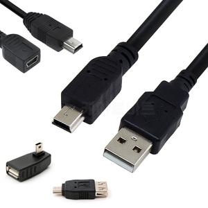 USB 2.0 Mini 5P 미니 5핀 케이블 OTG 젠더 꺾임 연결잭 디카 MP3 PMP 블랙박스 네비게이션 외장하드 톡톡펜 하이패스 카드 리더기 연결선 연장선 