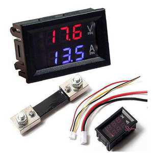 전류전압 DC 전류계 메타 50A 전압계 Shunt포함fgh644