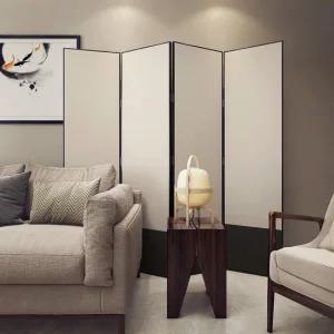 [월데코] 공간분리 인테리어 4단 파티션-04 블랙프레임