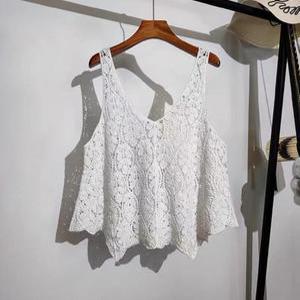 여름 뜨개조끼 나뭇잎패턴 레이어드 조끼 낙엽그물조끼 TS820