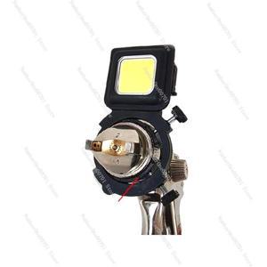 스프레이건 조명 자동차 페인트 지원 도구 따뜻한 USB 충전 단일 헤드 건 서치라이트