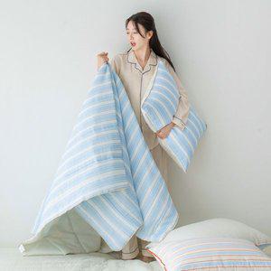 [침구친구]S 얼터 스트라이프 순면시어서커 누빔이불 Q 부드러운 고급침구 호텔침구 신혼 자취방