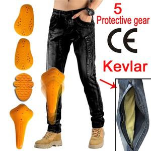 오토바이바지 오토바이 청바지 무릎 아라미드 보호 기어 라이딩 투어링 오토바이 남성용 모토크로스 바지 W