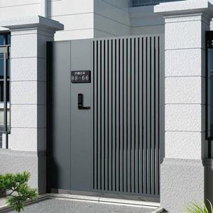 단독주택 스마트 전원주택대문 대문 알루미늄대문 보장된 백엽알루미늄정원문 주택 슬라이딩