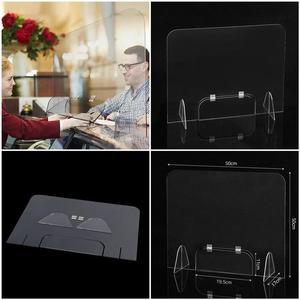 세이프 투명고급 아크릴 칸막이 50x50cm 창구형가림막