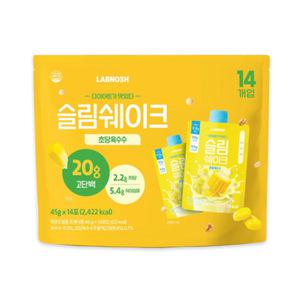 테온셀 랩노쉬 슬림쉐이크 인절미맛(초당옥수수맛 X, 대체출고) 45g X 14개 단백질 쉐이크