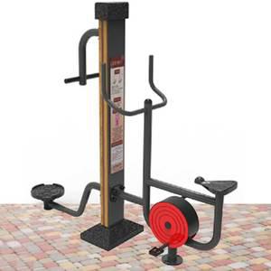 TK 2인용 옥외헬스기구 허리돌리기 자전거타기 야외설치