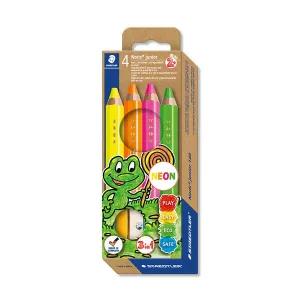 스테들러 노리스 주니어 140 네온 색연필 4색 세트