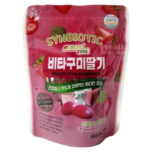 신바이오틱 비타구미딸기 48g 유산균 비타민 젤리