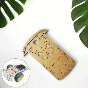 아두이노 자동차 MDF 프레임 RC카용 무선조종 미니카 조립 나무 섀시 DIY 만들기재료