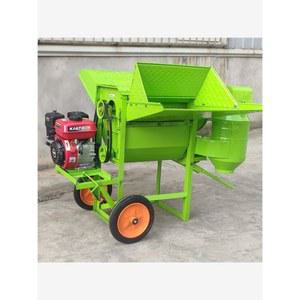 콩탈곡기 들깨 곡식 터는 겸용 50형 120W 아연 소형 기계 수수 타작기계 수확기