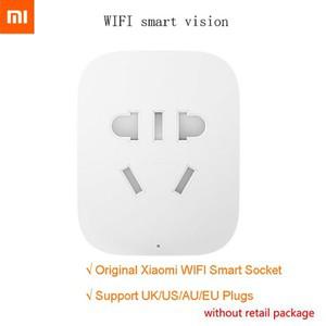 Xiaomi MIJIA 스마트 무선 WIFI 소켓 플러그 업그레이드 원격 제어 타이밍 스위치 패키지가없는 홈 앱용 카