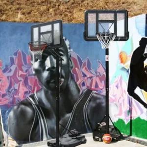 베르 이동식농구대 원터치 높이조절가능 농구골대 농구골대 미니농구대 아기농구대 농구게임기