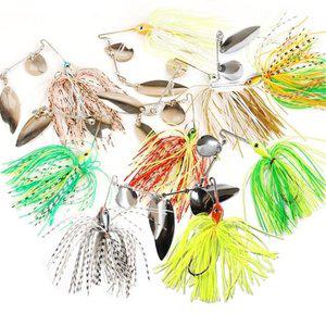 고품질 배스루어 미러코팅 스피너베이트 채비 루어미끼 에기 초보낚시 초보루어낚시 (WFHU02B)