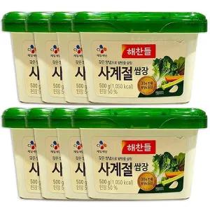해찬들 사계절쌈장 500g x 8개