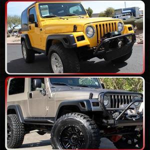 [누리정비]지프 랭글러용 프론트 범퍼 시그널 및 펜더 사이드 마커 라이트 커버 키트, TJ 1997-2006 551570