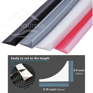 자기 접착 성 실리콘 욕실 워터 스토퍼 물 유지 스트립 구부릴 수있는 도어 세탁기 댐 배리어