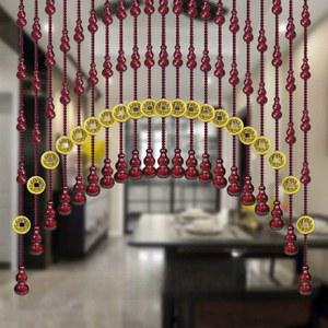 집발 식당 구슬 나무발 1m 나무 화장실 현관문 벽면 인테리어 비즈발 크리스탈