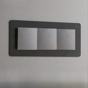 보호 케이스 스위치 스티커 벽 간단한 세 개 두 알루미늄 합금 홈 디코레이션 신중국식