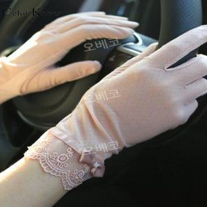 자외선차단장갑 운전용 여름 선스크린 레이스 여성용