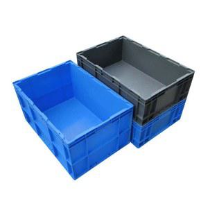 플라스틱 물류상자 직사각형 산업용 자재 수납함 부품상자 이동식 D2 블루 다기능