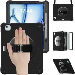 아이패드 프로6 프로5 프로4 프로3세대 12.9인치 원형패턴 핸드스트랩 태블릿 케이스