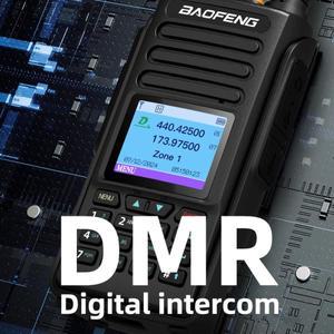 Baofeng DMR DM-1702 GPS 듀얼 모드 아날로그 및 디지털 워키 토키 레벨 1+2 듀얼 타임 슬롯 VHF 136-174 U