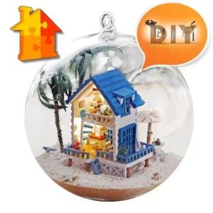 BDIY 돌하우스 해변별장미니 글라스볼 만들기 (WFHU1ZV)