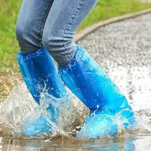 비닐장화 일회용 50p(25켤레) 블루 긴비닐장화-WFHJ4VR