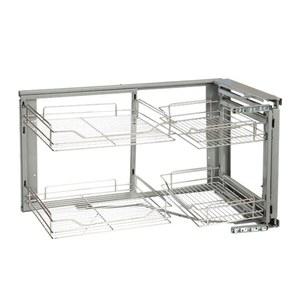 선반 레일 코너 회전 볼트랙 와이어 좌측도어 슬라이딩 조미료 바구니 하부장